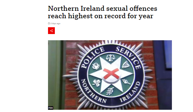 Nexus comment: Northern Ireland sexual offences reach highest on record for year